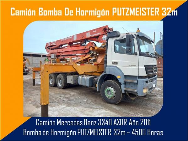 CAMION BOMBA DE HORMIGÓN PUTZMEISTER 32M